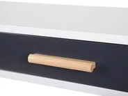 Schreibtisch FRISCO 120 cm 45 cm mit Schubladen Grau_716361