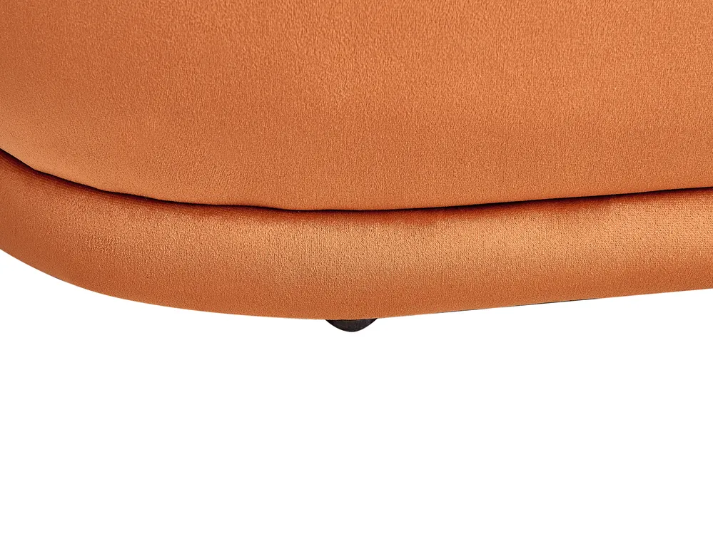 Upholstered Bench ELLENDALE Velvet Orange_937069