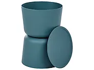 Set van 2 bijzettafels ATACAMA 32/40 cm 32/40 cm Oranje Groenblauw_1172211