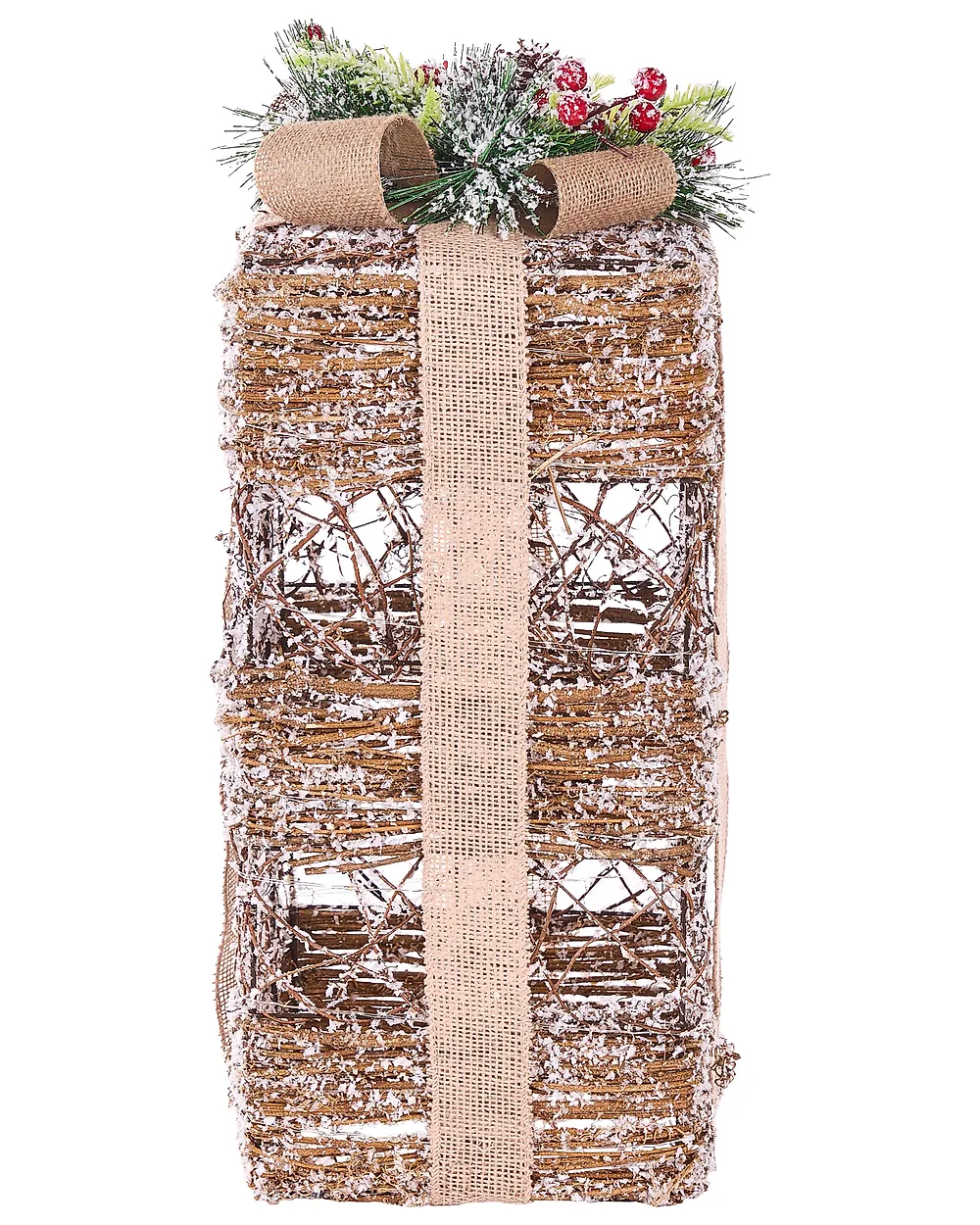 Weihnachtsdekoration 3er Set LED NAKILLA 64/54/42 cm Weihnachtsgeschenke Braun_1179708