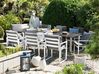 Gartenmöbel Set 8-Sitzer PANCOLE inkl. Kissen Metall Grau