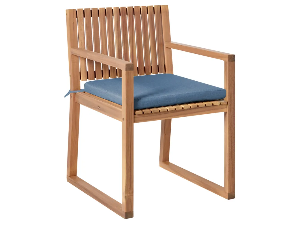 Gartenmöbel Set 8-Sitzer SASSARI PREMIUM zertifiziertes Akazienholz Blau_1070903