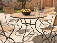 Gartentisch LASCARI 120 cm 120 cm Akazienholz Hellbraun_1101720