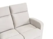 Sofa Set manuell verstellbar 3-Sitzer VERDAL Samtstoff Beige_1081172