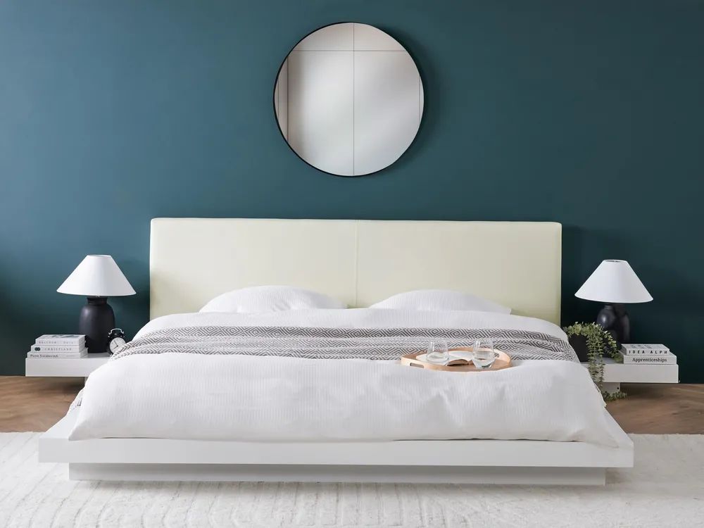 Bett mit Lattenrost ZEN 180 x 200 cm Weiß_943427