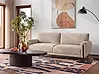 Sofa 3-Sitzer SKARO Chenillegewebe Beige