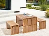 Gartenbänke 2er Set SULZANO 150 cm Akazienholz Braun
