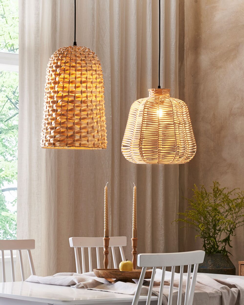 Pendant Lamp KERIO Bamboo Wood Natural