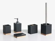 Badaccessoires Set 5-teilig TAPICHE Schwarz_996883