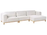 Corner Sofa 5 Seater VENG Fabric Off-White Left Hand_1009986
