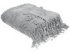 Kuscheldecke VELLA Baumwolle 220 x 240 cm Grau