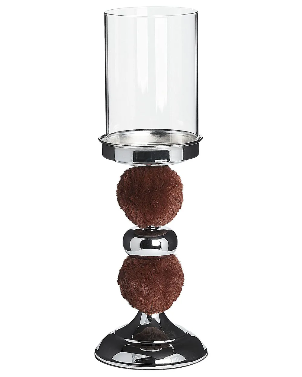 Kerzenständer PADRE 38 cm Glas Braun
