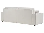 Schlafsofa 3-Sitzer KARILA mit Stauraum Stoff Hellbeige linksseitig_885997