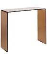 Konsolentisch KENDALL Sicherheitsglas Braun