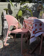 Gartenstuhl 4er Set OSTIA Pastellrosa_1023758