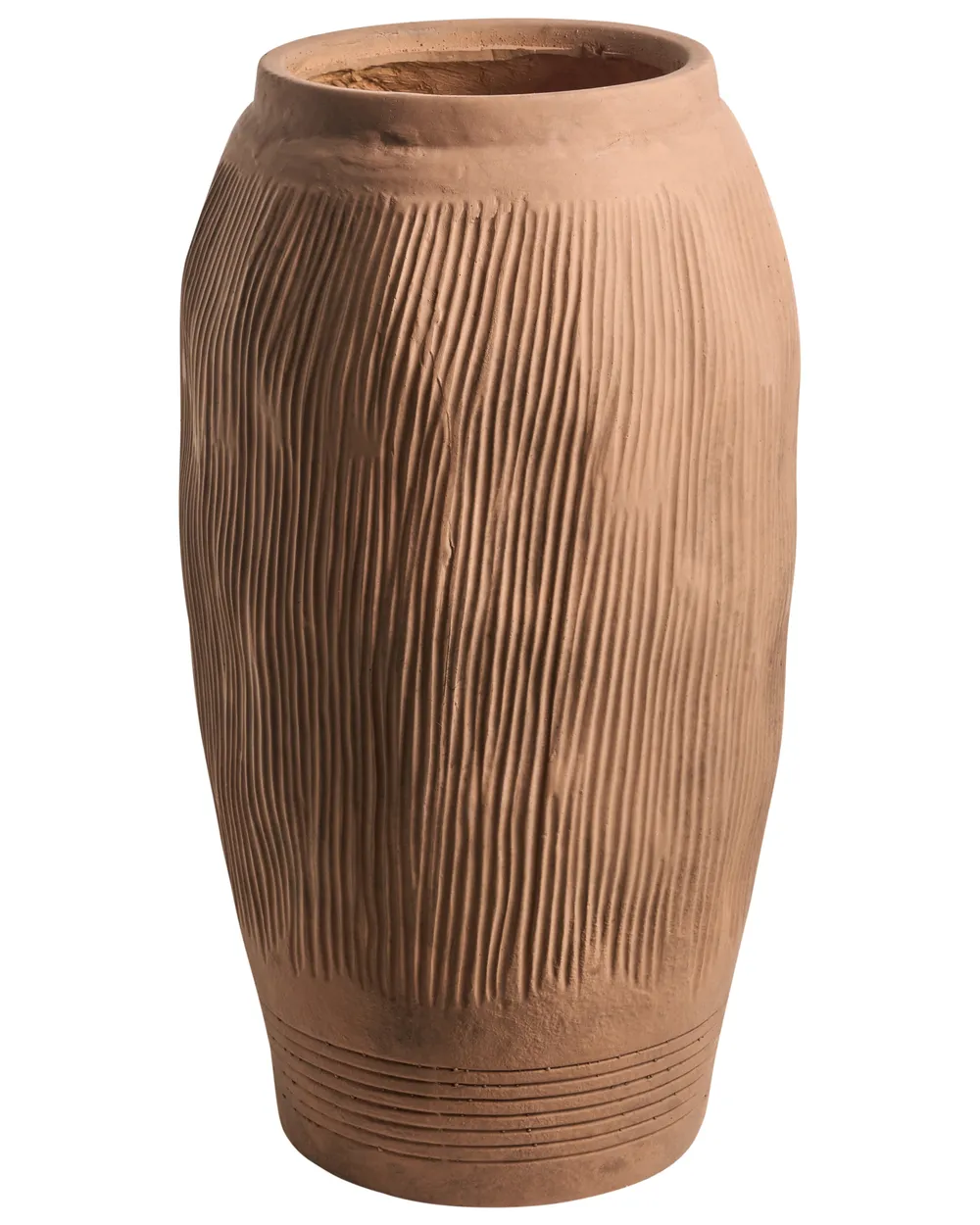 Blumenvase TRIKALA 50 cm Hellbraun