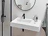 Hängewaschbecken CUSCO 90 x 48 cm Mineralguss Weiß