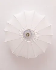 Deckenlampe UMCHABEZI Stoff Weiß_1062421