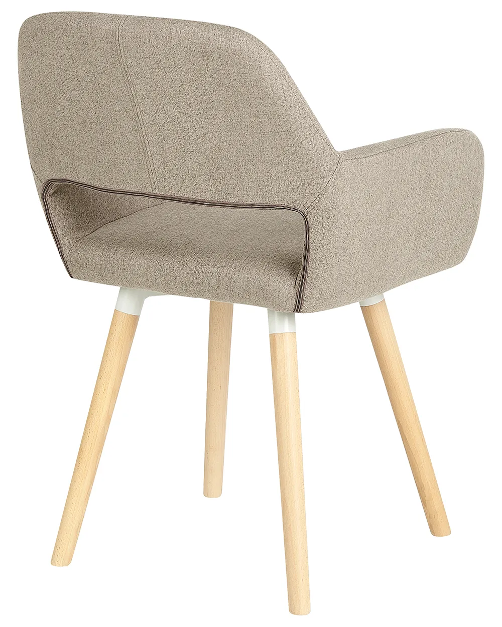 Set of 2 Dining Chairs CHICAGO Fabric Taupe_693659