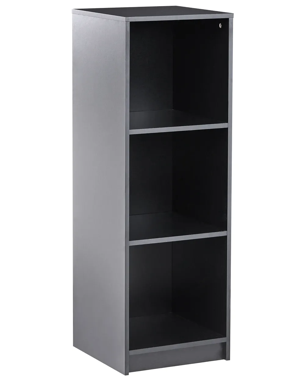 Bücherregal mit 3 Ebenen ZEHNA 117 cm Schwarz