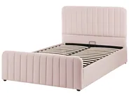 Ottoman Bed LUNAN Pastel Pink 120 x 200 cm (EU Small Double)_1051422