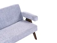 Living Room Set TAMRE Chenille Light Blue/ Dark Brown_1185318