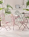 Set of 2 Garden Chairs ALBINIA Metal Pink