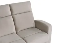 Sofa elektrisch verstellbar 2-Sitzer VERDAL Samtstoff Beige_1080976
