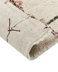 Rug CORUM Beige 80 x 150 cm Cotton_839410