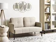 Sofa 2 Seater LAHTI Fabric Light Beige_930603