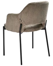 Set of 2 Dining Chairs RATON Corduroy Taupe_962534