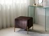 Hocker UTAH Fluweel Donkerbruin