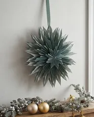 Weihnachtsdekoration GRONA 96 cm Stern Grün_1031673