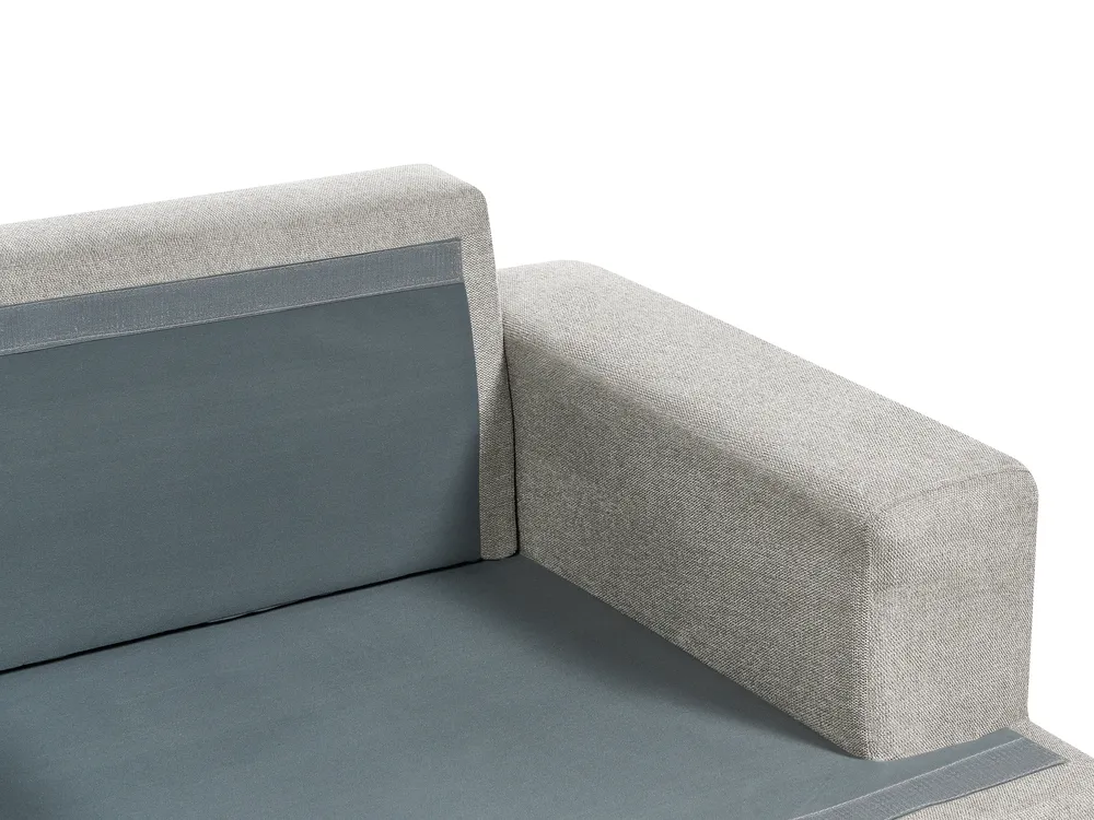 Sofa Set 4-Sitzer ALLA Stoff Hellgrau_893896