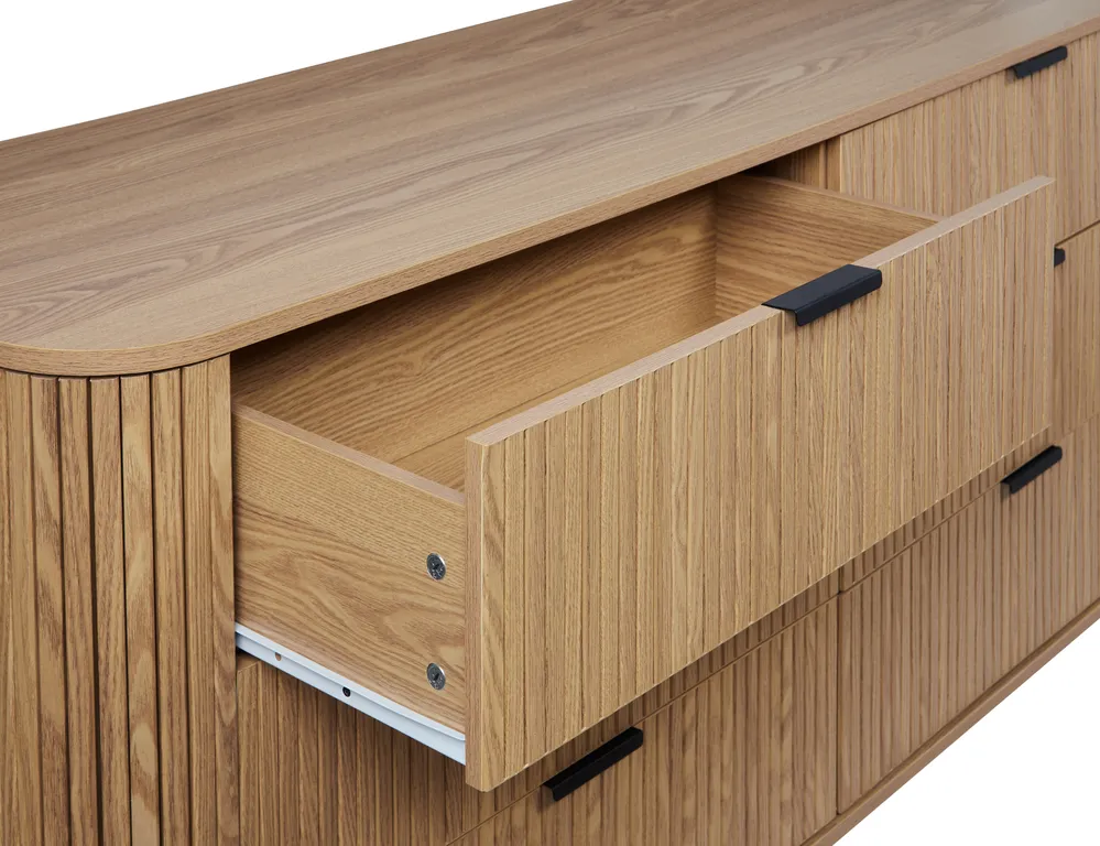 Kommode mit 6 Schubladen BRADLEY Braun_900770
