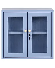 Wandschrank HARLYN 60 cm Metall Blau_1160876