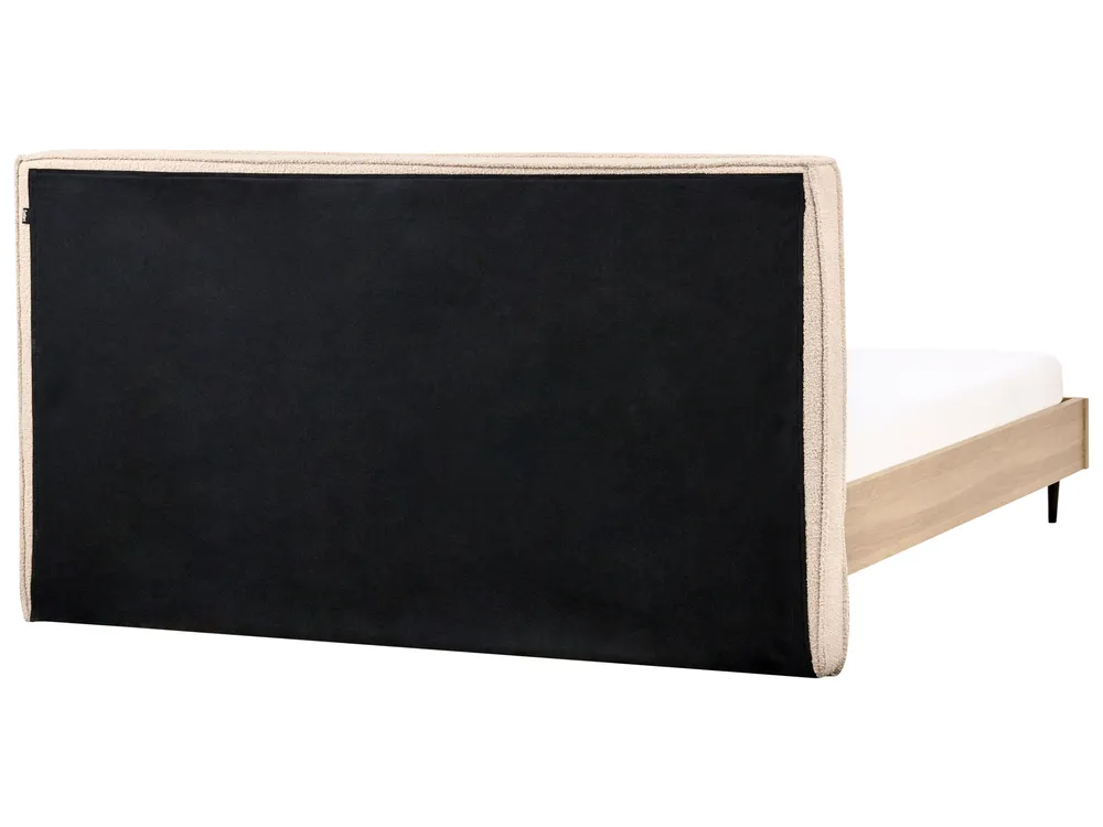 Bett mit Lattenrost Bouclé IZERNORE 180 x 200 cm Beige_971412