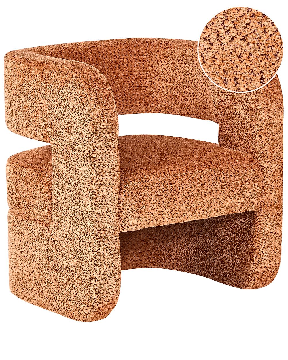 Fauteuil VIDSEL Chenille Oranje