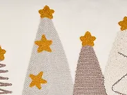 Set of 3 Decorative Cushions NOLIA 30 x 50 cm 45 x 45 cm White Christmas Motif_1164651