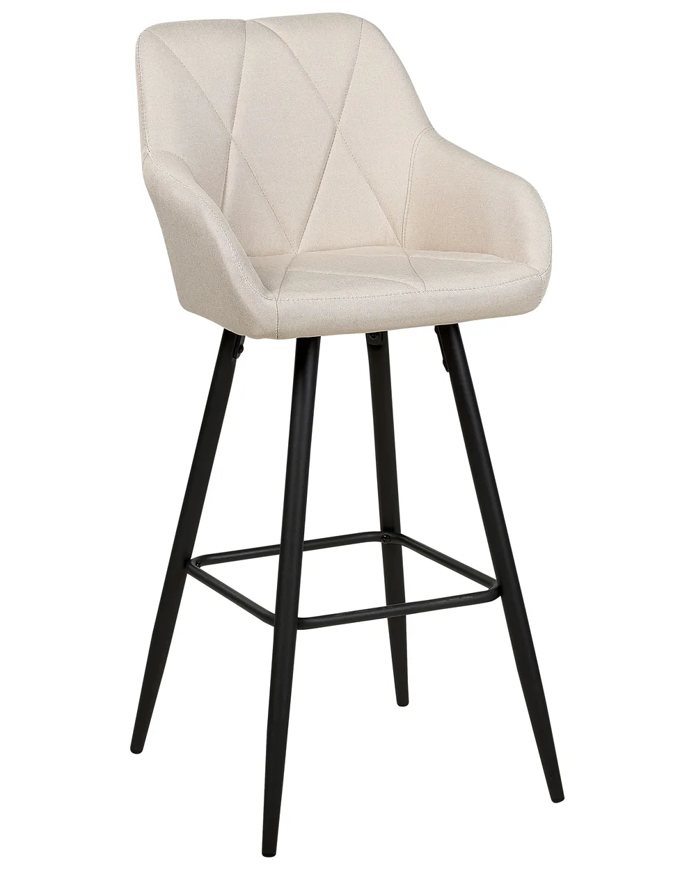 Set of 2 Bar Chairs DARIEN Light Beige_877587