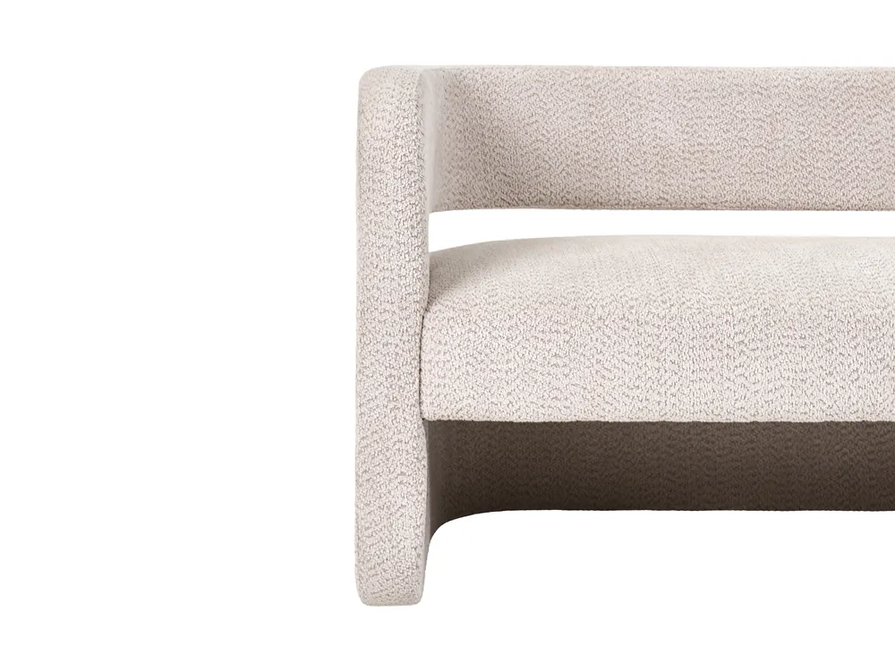 Sofa 2-Sitzer VIDSEL Chenillegewebe Beige_1072850