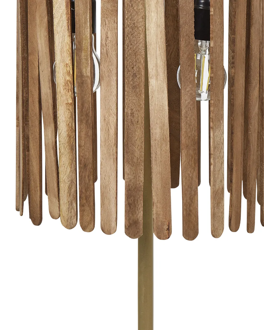 Tischlampe KAVERI Mangoholz Braun_868189