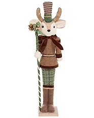 Set od 2 dekorativne figurice ALATORNIO 62/63 cm Medvjed Subota Smeđi_1156815