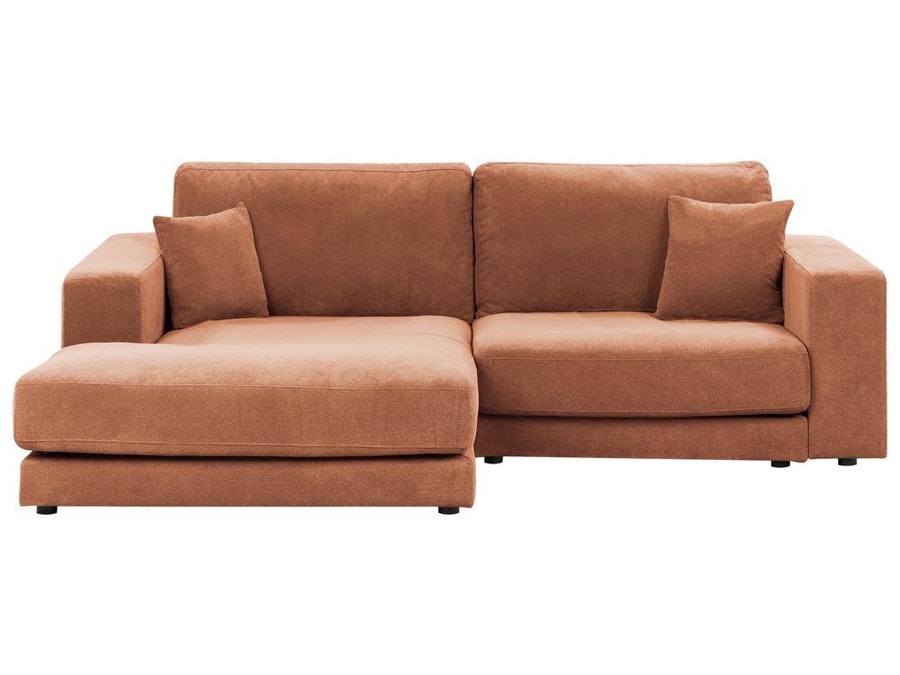 Ugaona sofa LOFOTEN Tkanina Svijetlocrvena desnoruki