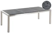 Gartentisch GROSSETO 220 cm 100 cm Granit geflammt Graphitgrau_370257