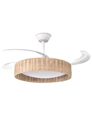 Ceiling Fan with Light TOMOKA with Remote LED White_1124187