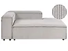 Linksseitige Chaiselongue ARDAL Cord Taupe