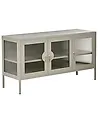 Sideboard mit 3 Türen GLEORA Metall Hellbeige