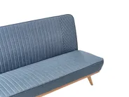 Schlafsofa 2-Sitzer KALFAFEL Stoff Blau_1009399