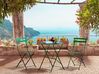 Bistro Set klappbar FIORI Metall Dunkelgrün